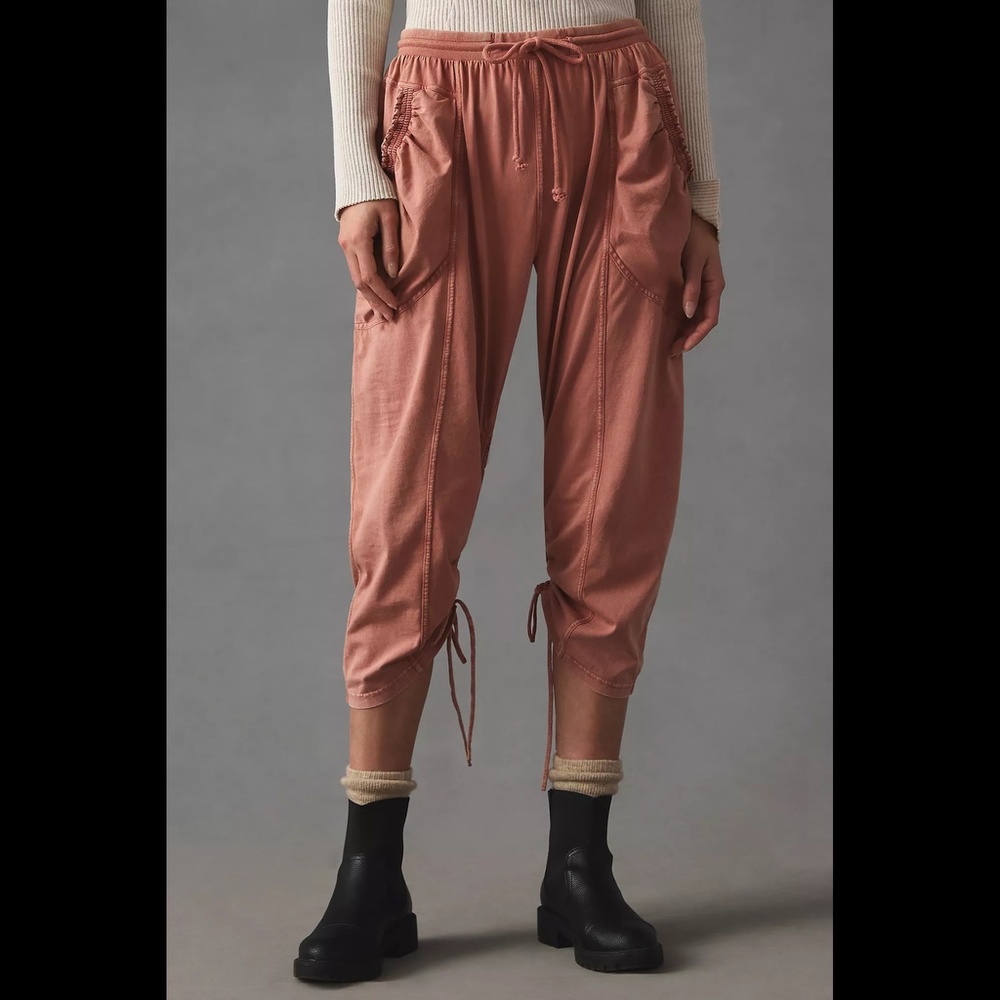 Anthropologie Daily Practice Ankle-Tie Joggers